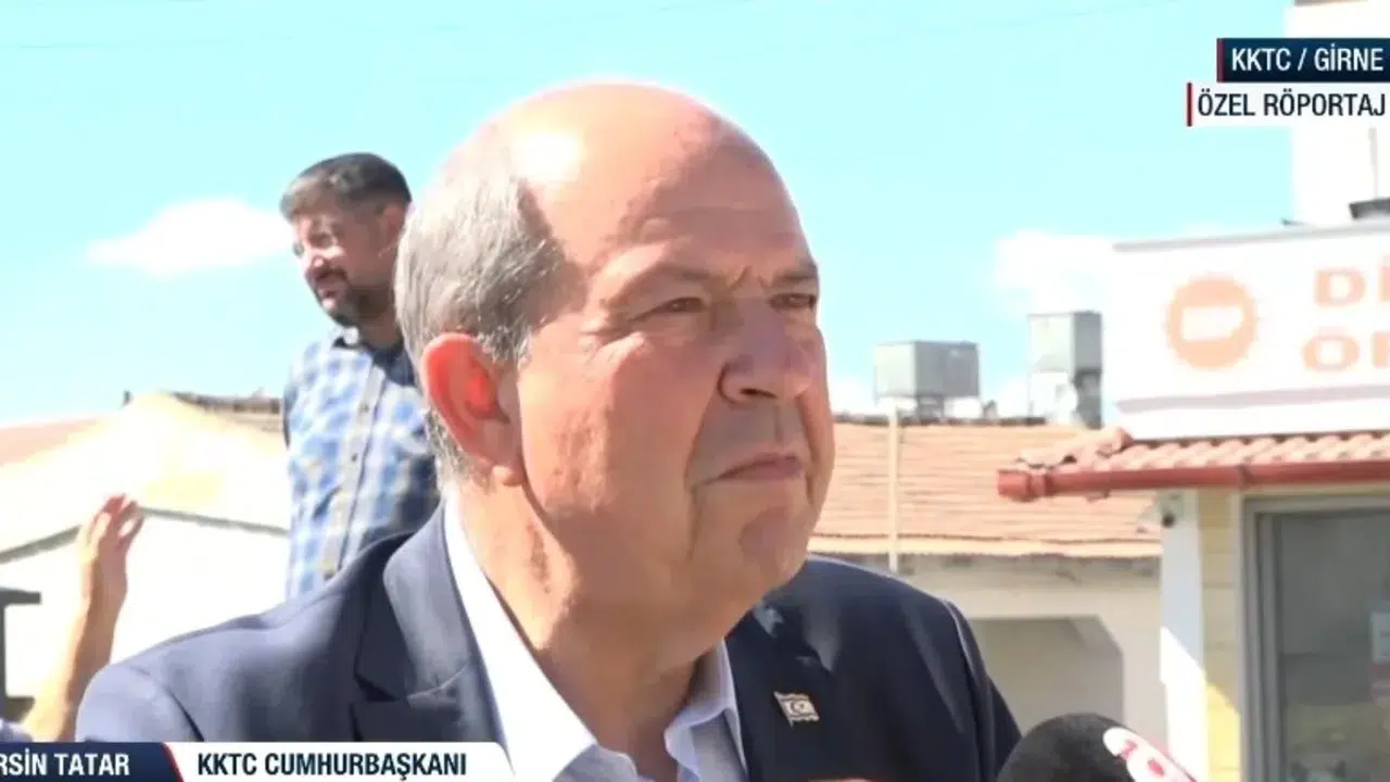 KKTC Cumhurbaşkanı Ersin Tatar A Haber'de: Güney Kıbrıs Silah Deposuna Döndü