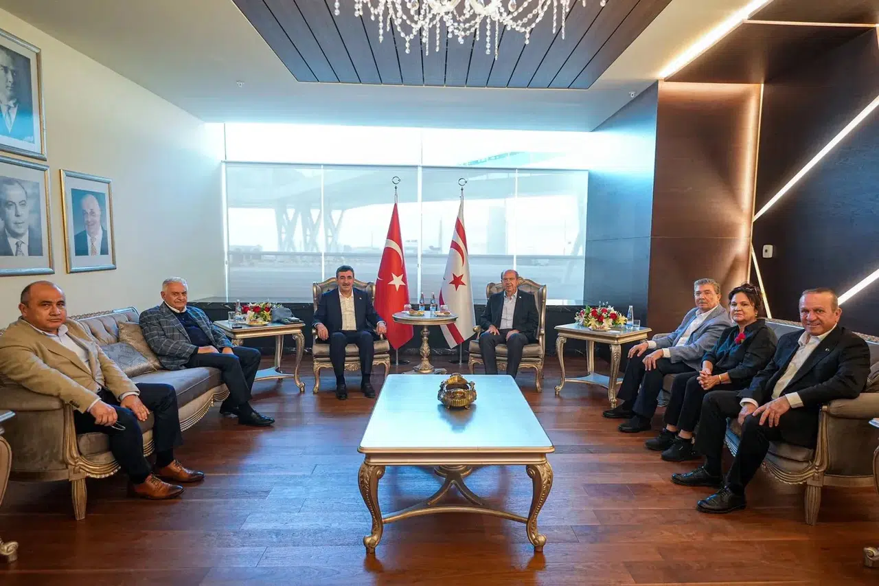 Cumhurbaşkanı Yardımcısı Yılmaz, KKTC Cumhurbaşkanı Tatar ile Görüştü