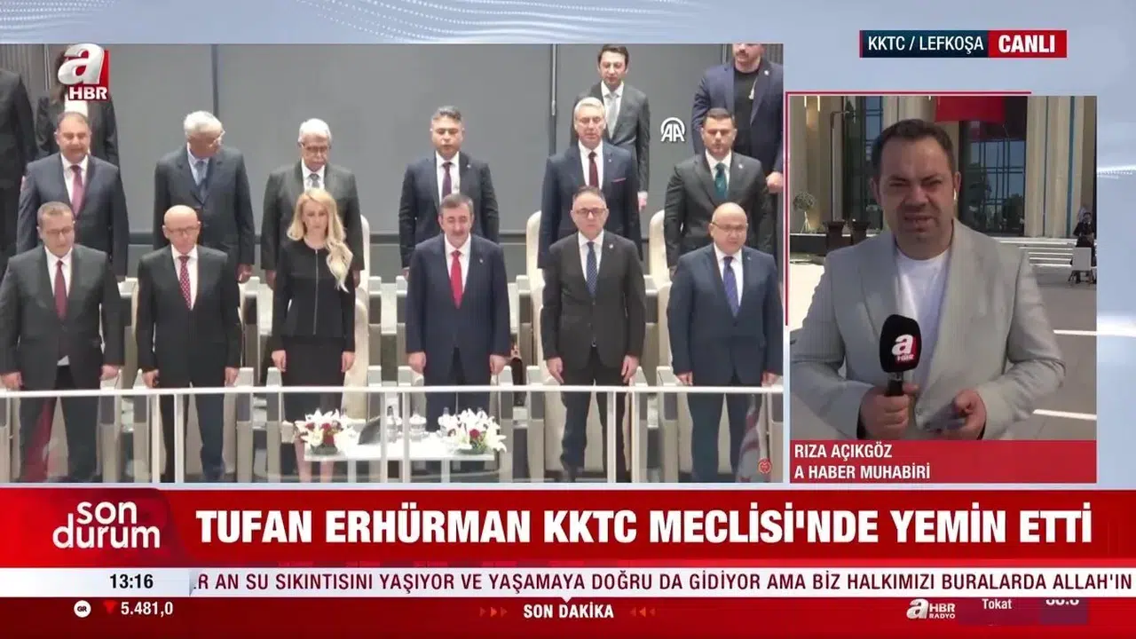 Erhürman Meclis'te Yemin Etti