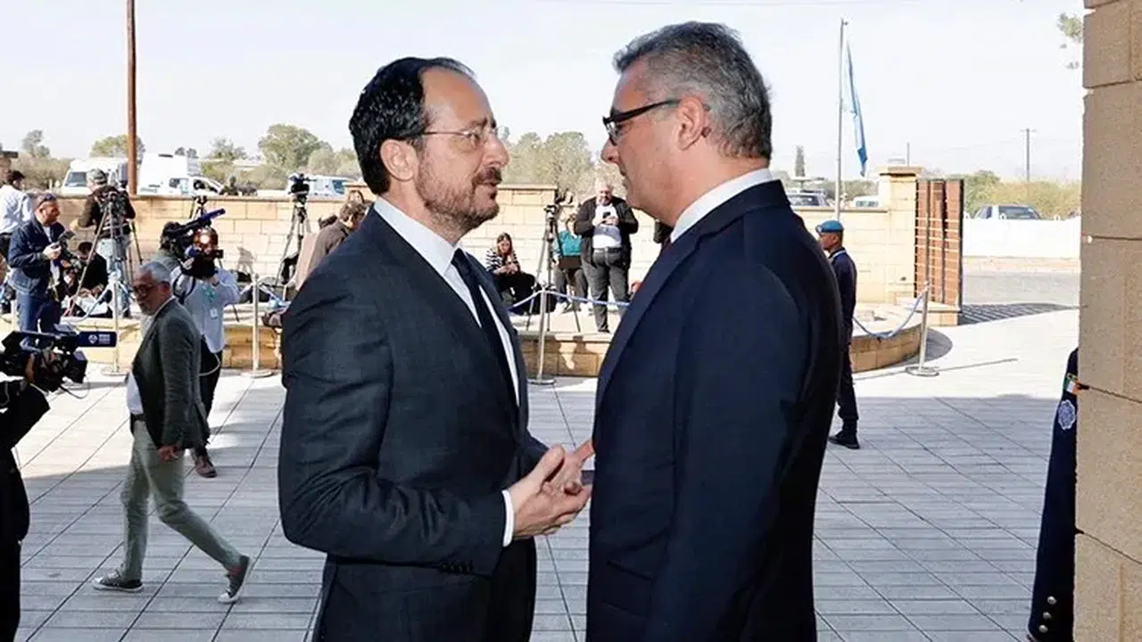 KKTC Cumhurbaşkanı Erhürman, Güney Kıbrıslı Mevkidaşı Hristodulidis ile Görüşme Gerçekleştirdi