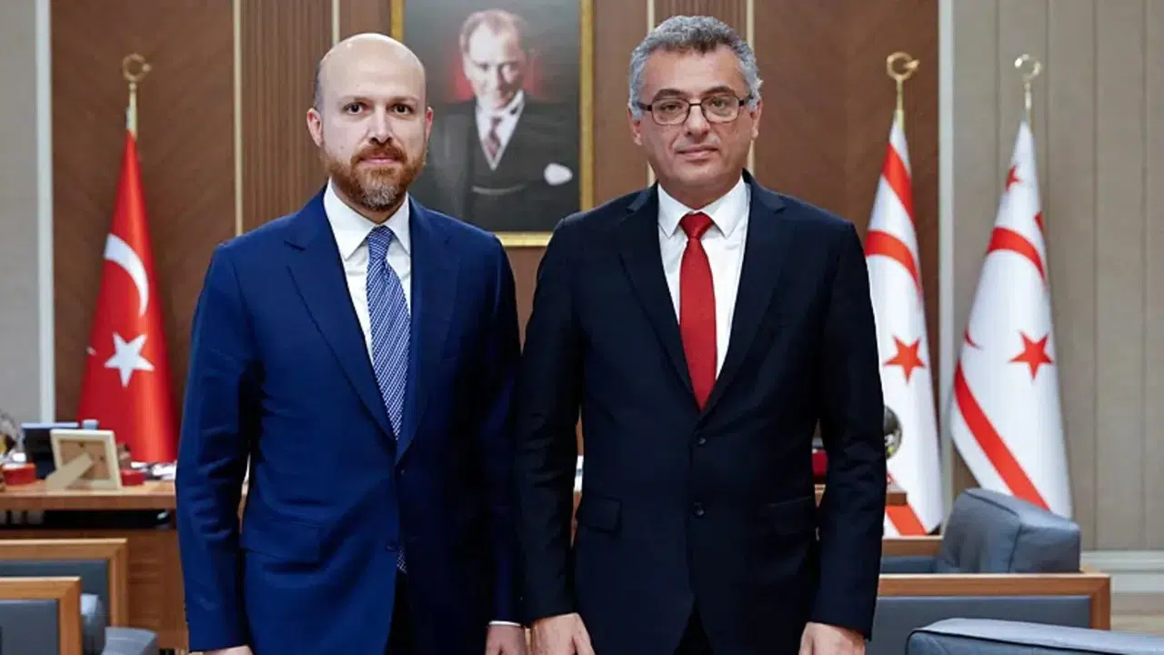 KKTC Cumhurbaşkanı Tufan Erhürman, Bilal Erdoğan'ı Kabul Etti