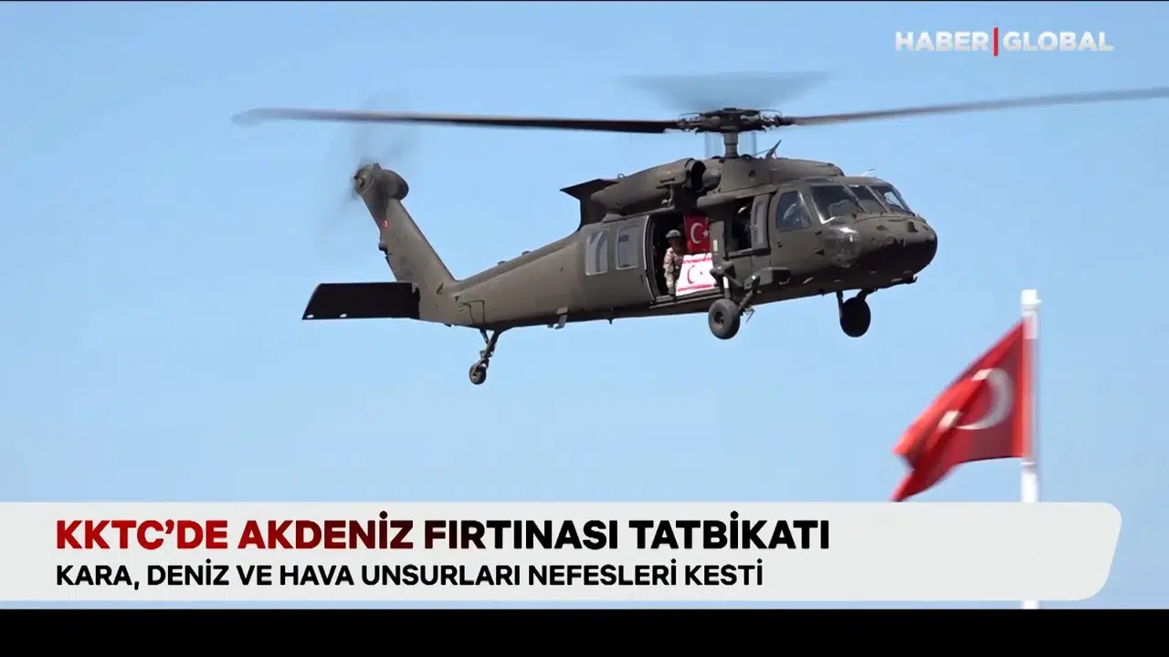 Türkiye ve KKTC’den “Akdeniz Fırtınası” Tatbikatı