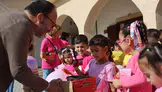 İskele'de pembe farkındalık: Miniklerden anlamlı destek
