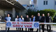 Memur-Sen Gazimağusa Devlet Hastanesi'nde Uyarı Grevi Düzenledi