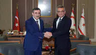 Cumhurbaşkanı Yardımcısı Yılmaz, KKTC Cumhurbaşkanı Erhürman ile Görüştü