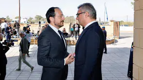 Erhürman ve Hristodulidis, Kıbrıs Sorununu Görüşmek Üzere Bir Araya Geldi