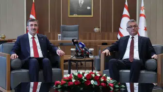 KKTC Cumhurbaşkanı Erhürman ile Görüşen Cevdet Yılmaz'dan Net Mesaj