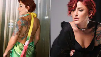 Melek Mosso'nun sahne ritüeli: Nazara karşı bakın ne yapıyor!