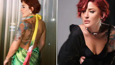 Melek Mosso'nun sahne ritüeli: Nazara karşı bakın ne yapıyor!