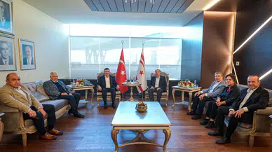 Cumhurbaşkanı Yardımcısı Yılmaz, KKTC Cumhurbaşkanı Tatar ile Görüştü