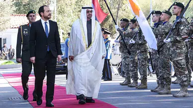 BAE Devlet Başkanı Al Nahyan, GKRY'yi Ziyaret Etti