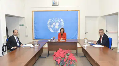 KKTC Cumhurbaşkanı Erhürman, GKRY Lideri Hristodulidis ve BM Temsilcisi Cuellar ile Üçlü Görüşme Gerçekleştirdi