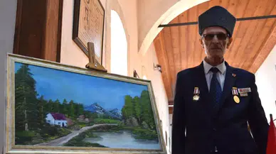 Kıbrıs Gazisi Bahri Şahin'den İlk Resim Sergisi