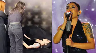 Melek Mosso Sahne Performansı Sırasında Fenalaştı