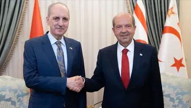 Cumhurbaşkanı Yardımcısı Yılmaz, KKTC Cumhurbaşkanı Tatar ile Görüştü