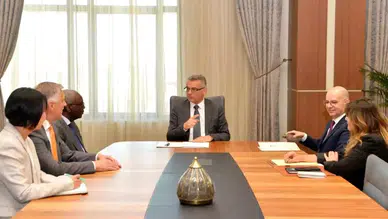 KKTC Cumhurbaşkanı Erhürman, BM Temsilcisi ile Görüştü