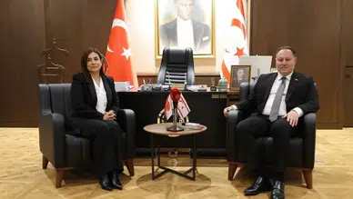 Öztürkler, BRTK Müdürü Özkurt'u kabul etti: BRTK 62 yıldır mücadelemizi dünyaya aktarıyor