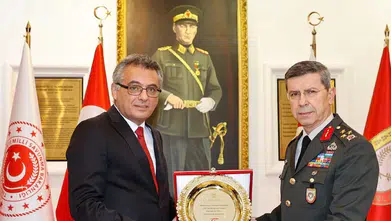 Korgeneral İnaltekin'e üst düzey ziyaret: Erhürman'dan nezaket ziyareti