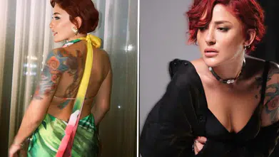 Melek Mosso'nun sahne ritüeli: Nazara karşı bakın ne yapıyor!