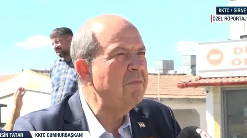 KKTC Cumhurbaşkanı Ersin Tatar A Haber'de: Güney Kıbrıs Silah Deposuna Döndü