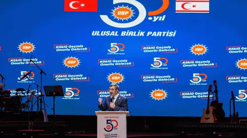 Cumhurbaşkanı Yardımcısı Yılmaz, UBP'nin 50. Kuruluş Yıl Dönümünde Konuştu