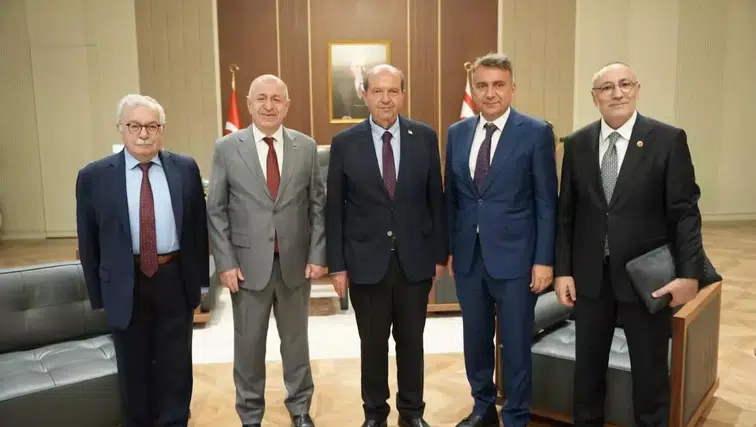 ASAV Başkanı Murat Doğanay ve Ümit Özdağ'dan Cumhurbaşkanı Ersin Tatar'a Stratejik Destek Ziyareti