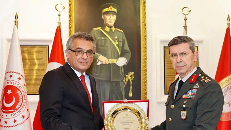 Korgeneral İnaltekin'e üst düzey ziyaret: Erhürman'dan nezaket ziyareti