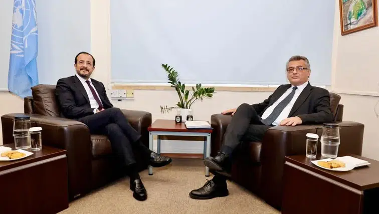 Lefkoşa'da kritik diplomasi trafiği: Erhürman ve Hristodulidis bir araya geldi
