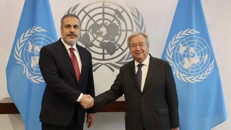 Bakan Fidan, BM Genel Sekreteri Guterres ile Görüştü