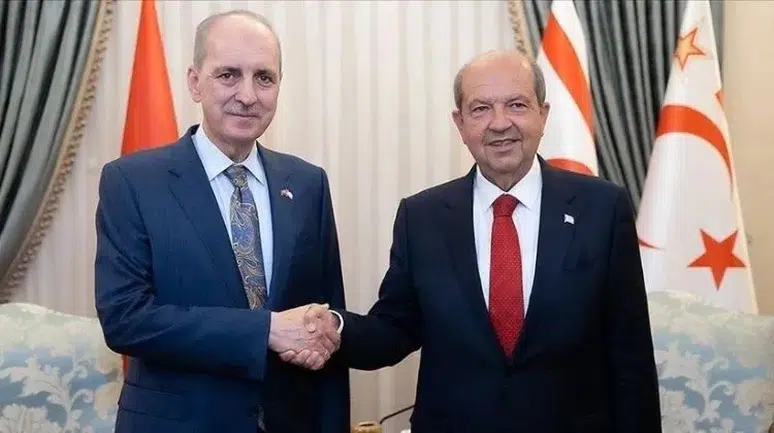 Cumhurbaşkanı Yardımcısı Yılmaz, KKTC Cumhurbaşkanı Tatar ile Görüştü