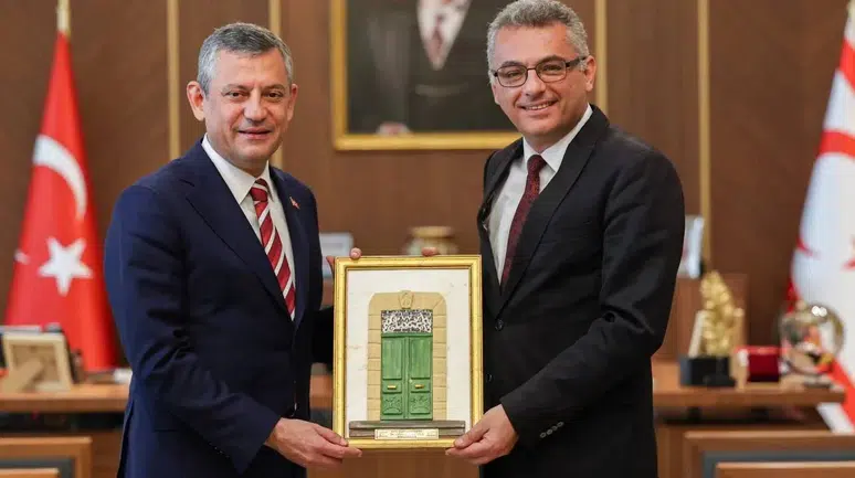 Özgür Özel, Kıbrıs Cumhurbaşkanı Erhürman ile Görüştü