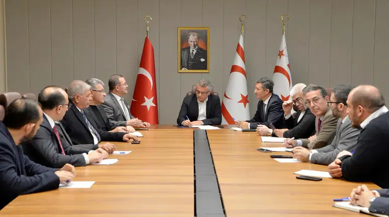 Cumhurbaşkanı Tufan Erhürman, Ekonomik Örgütler Platformu’nu kabul etti