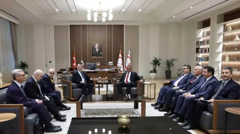 Ticaret Bakanı Bolat, KKTC Cumhurbaşkanı Erhürman ile Ekonomik İşbirliğini Görüştü