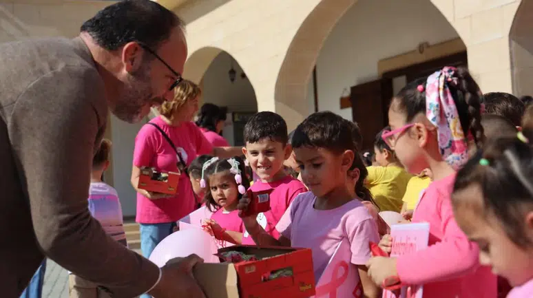İskele'de pembe farkındalık: Miniklerden anlamlı destek
