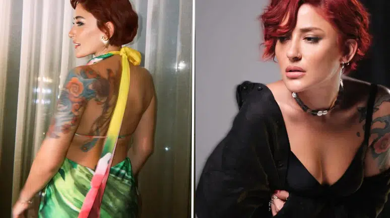 Melek Mosso'nun sahne ritüeli: Nazara karşı bakın ne yapıyor!